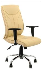 Fotel gabinetowy - MODEL 6851 TILT/PU BEŻ