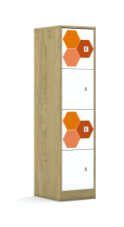 Szafa Blox Hex Red 40 4P 4F1