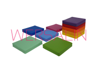 Materac Siedzisko kwadrat 35x35 cm  -komplet 10 szt - 4