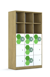 Regał Blox Hex Green 110 5PP 9F1