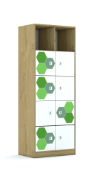 Regał Blox Hex Green 70 5PP 8F1