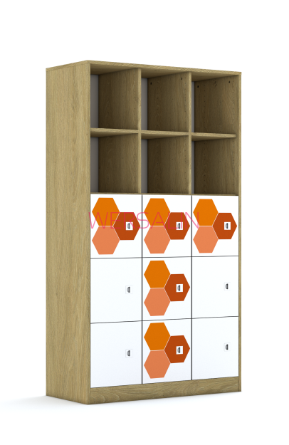 Regał Blox Hex Red 110 5PP 9F1