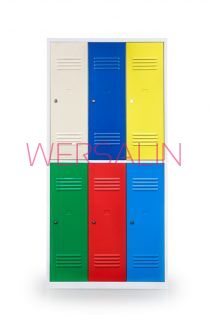 Szafka ubraniowo-skrytkowa 6 drzwiowa