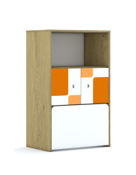 Regał Blox Pastel 70 3P 2F1 z skrzynią