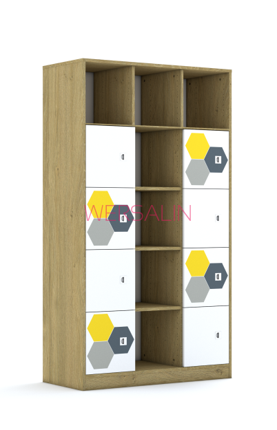 Regał Blox Hex Yellow Grey 110 5PP 8F1