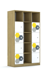 Regał Blox Hex Yellow Grey 110 5PP 8F1