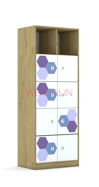 Regał Blox Hex Violet Blue 70 5PP 8F1