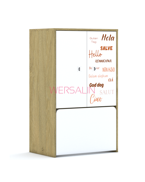 Regał Blox Hello 70 3P 2F2 ze skrzynią