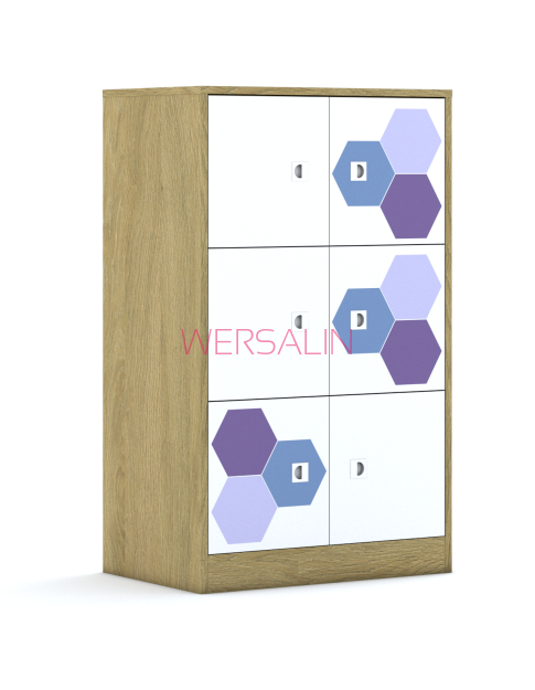 Szafa Blox Hex Violet Blue 70 3PP 6F1