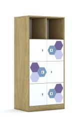 Regał Blox Hex Violet Blue 70 4PP 6F1