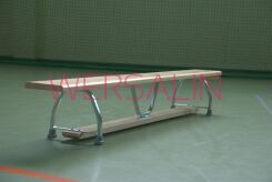 ŁAWKA GIMNASTYCZNA 2,5 m nogi metalowe