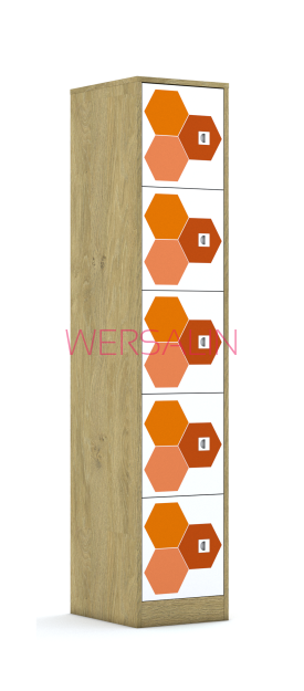 Szafa Blox Hex Red 40 5P 5F1
