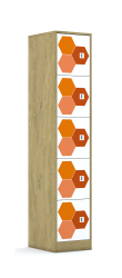 Szafa Blox Hex Red 40 5P 5F1