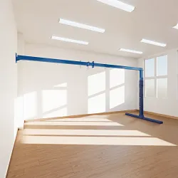 Podwiesie stalowe mocowane do ściany + hak klamrowy + krętlik