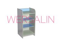 Szafka z półkami wąska 105 żółta - 3