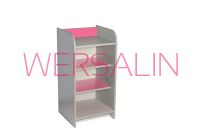 Szafka z półkami wąska 105 żółta - 4