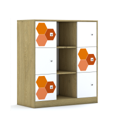 Regał Blox Hex Red 110 3PP 6F1