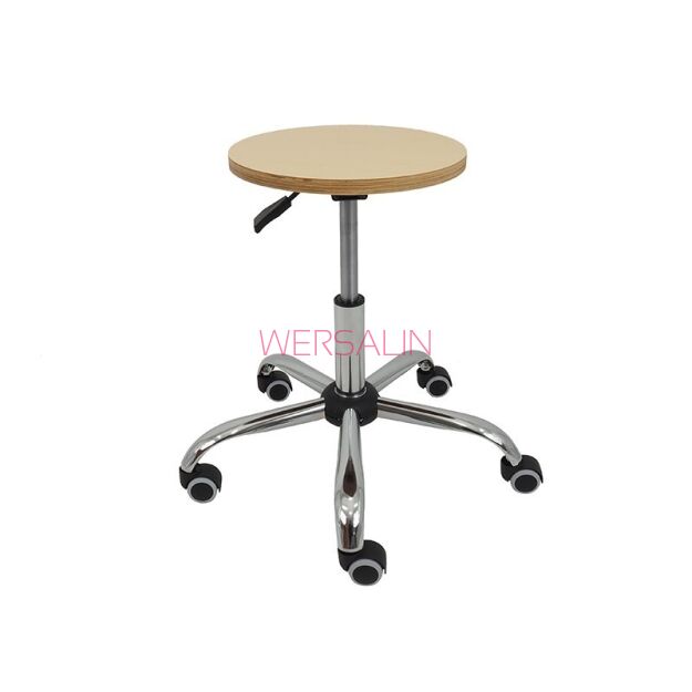 Taboret laboratoryjny sklejka niski