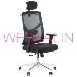 Fotel obrotowy Cartiz podstawa chromowana - 2