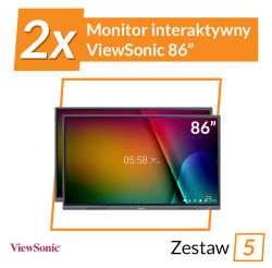 Zestaw Monitor interaktywny 2 x ViewSonic IFP8633-G 4K 86