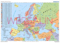 Mapa polityczna Europy (stan na 2019) - mapa ścienna - 2