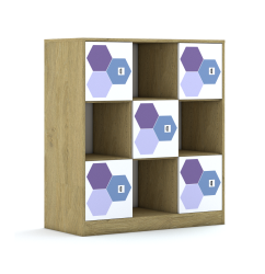 Regał Blox Hex Violet Blue 110 3PP 5F1