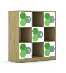 Regał Blox Hex Green 110 3PP 5F1