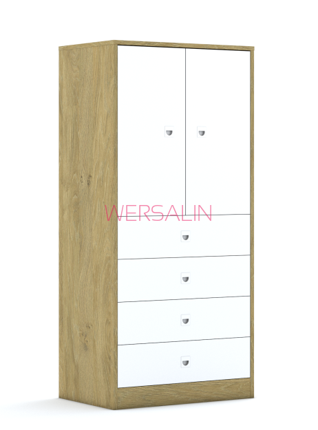 Szafa Blox Hex Yellow Grey 70 4P 2F2 4S