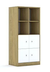 Regał Blox Hex Yellow Grey 70 4PP 4F1