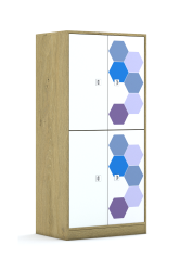 Szafa Blox Hex Violet Blue 70 4P 4F2