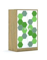 Regał Blox Hex Green 70 3PP 2F3