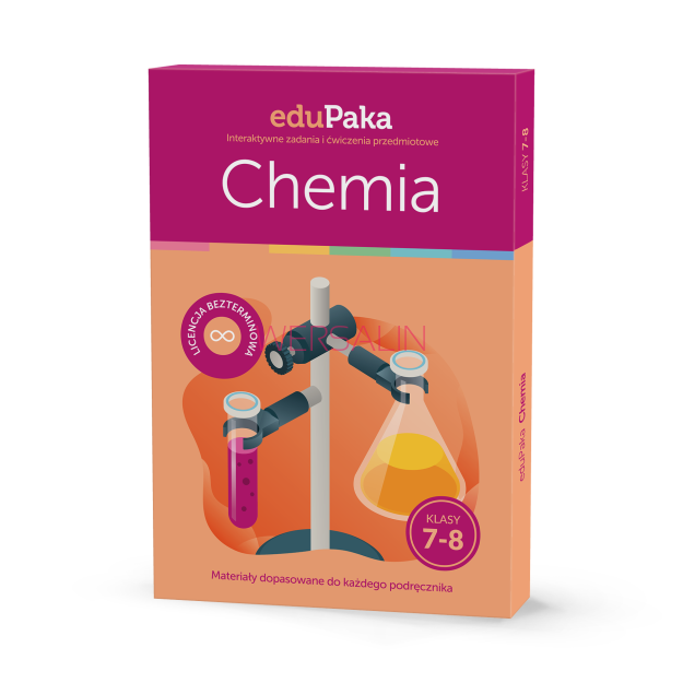 eduPaka Interaktywne zadania i ćwiczenia przedmiotowe CHEMIA, klasa 7-8