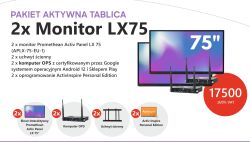 Zestaw 2 x Monitor Promethean LX 75 cali