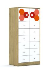 Szafa Blox Hex Red 70 4PP 2F1 12SB