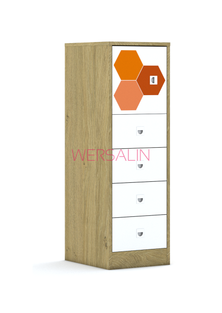 Szafa Blox Hex Red 40 3P 1F1 4S