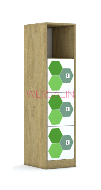 Regał Blox Hex Green 40 4P 3F1