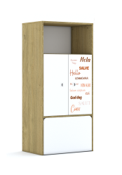 Regał Blox Hello 70 4P 2F2 ze skrzynią