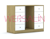 Regał na pojemniki Blox Base 110 2PG 8SB - 2