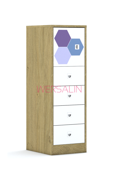 Szafa Blox Hex Violet Blue 40 3P 1F1 4S