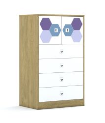 Szafa Blox Hex Violet Blue 70 3P 2F1 4S