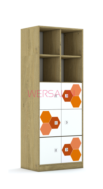 Regał Blox Hex Red 70 5PP 6F1