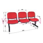 Ławka ISO - 3 siedziska - 14