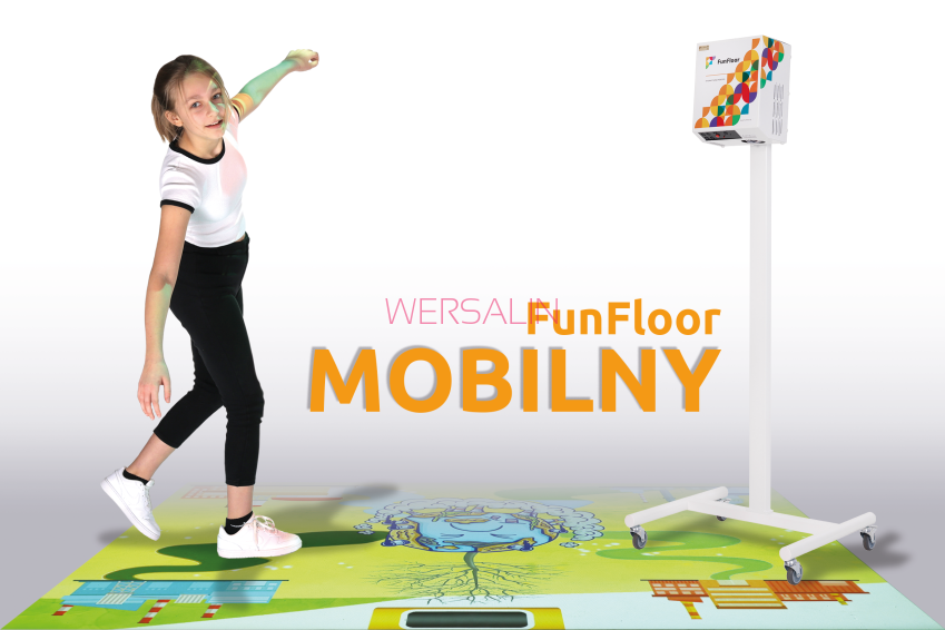 Podłoga interaktywna - multimedialna FunFlor Mobilny