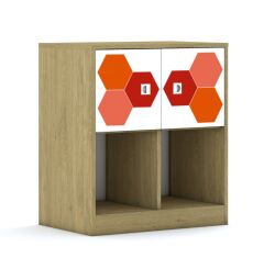 Szafa Blox Hex Red 70 2PP 2F1