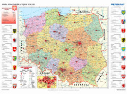 Mapa administracyjna Polski (2021) - mapa ścienna