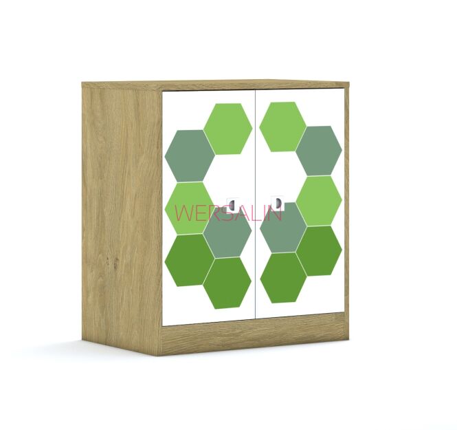 Szafa Blox Hex Green 70 2P 2F2