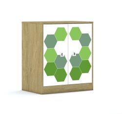 Szafa Blox Hex Green 70 2P 2F2