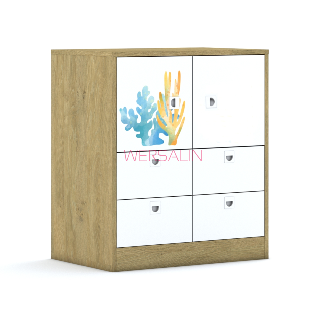 Regał Blox Ocean 70 2PP 2F1 4SB