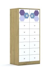 Szafa Blox Hex Violet Blue 70 4PP 2F1 12SB