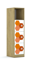 Regał Blox Hex Red 40 4P 3F1